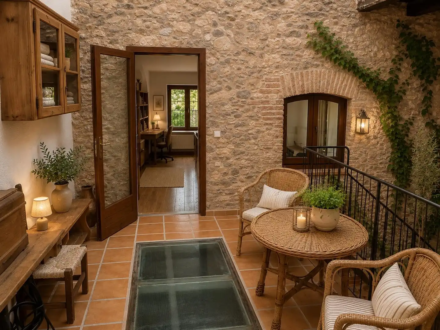 Terraza de Finca rústica en venta en Vilablareix con Calefacción, Trastero y Balcón