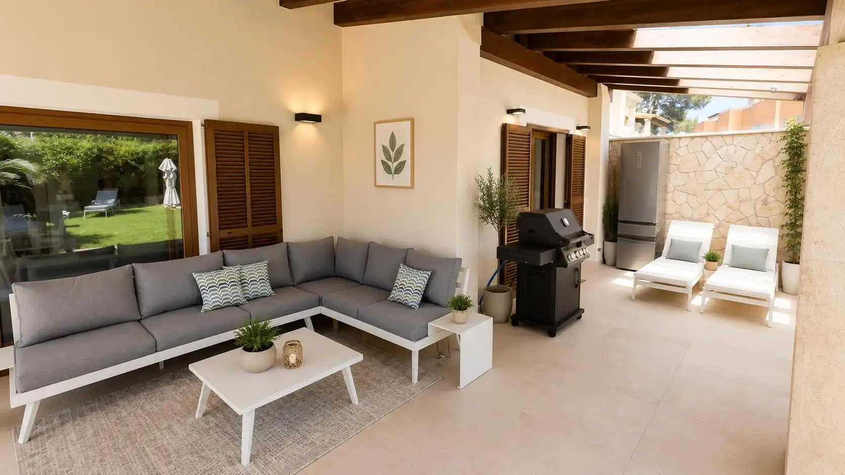 Terrassa de Casa o xalet en venda en Calvià amb Aire condicionat, Calefacció i Jardí privat