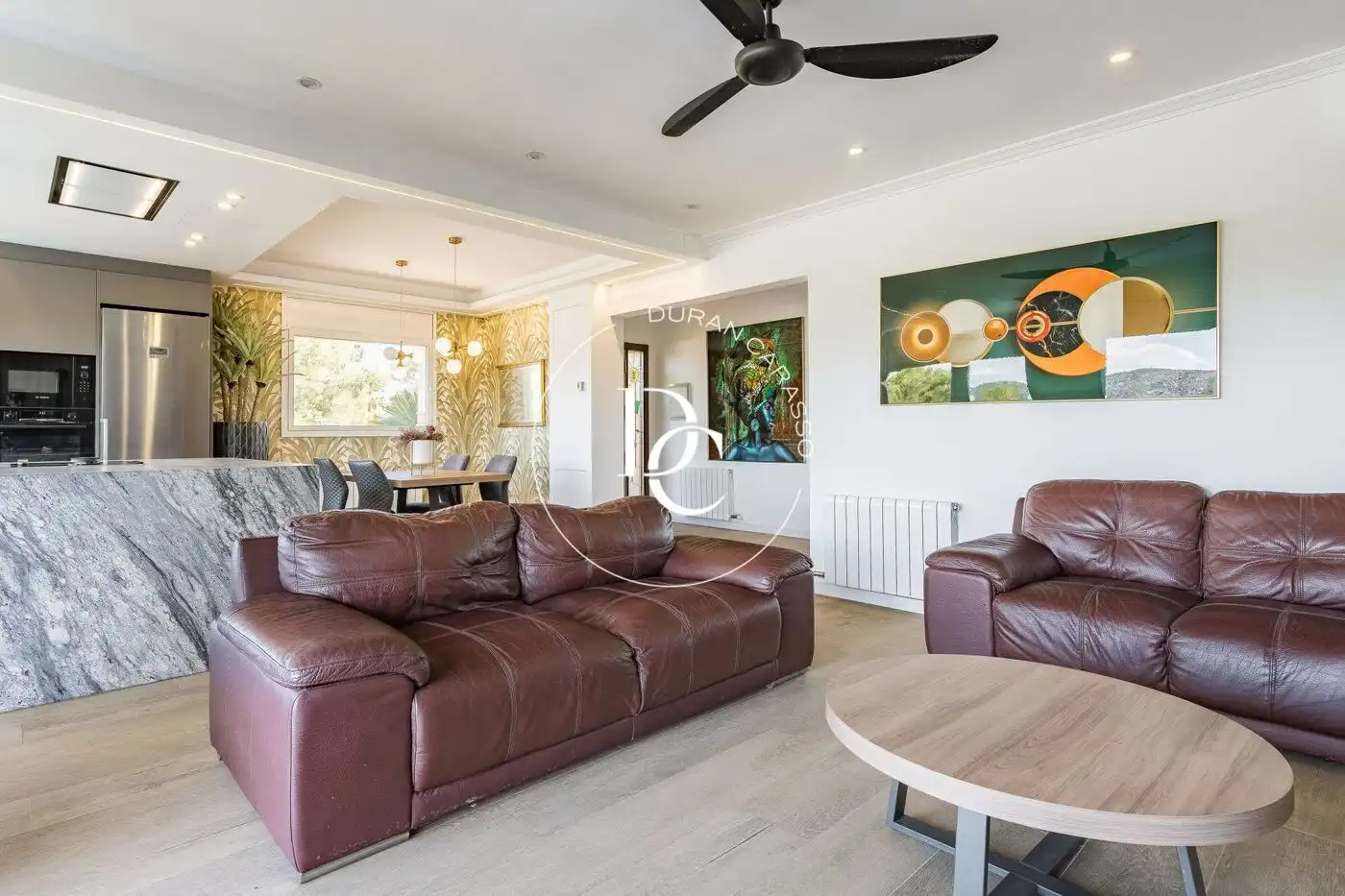 Living room of Houses for sale in Sant Pere de Ribes  with Air Conditioner, Heating and Private garden
