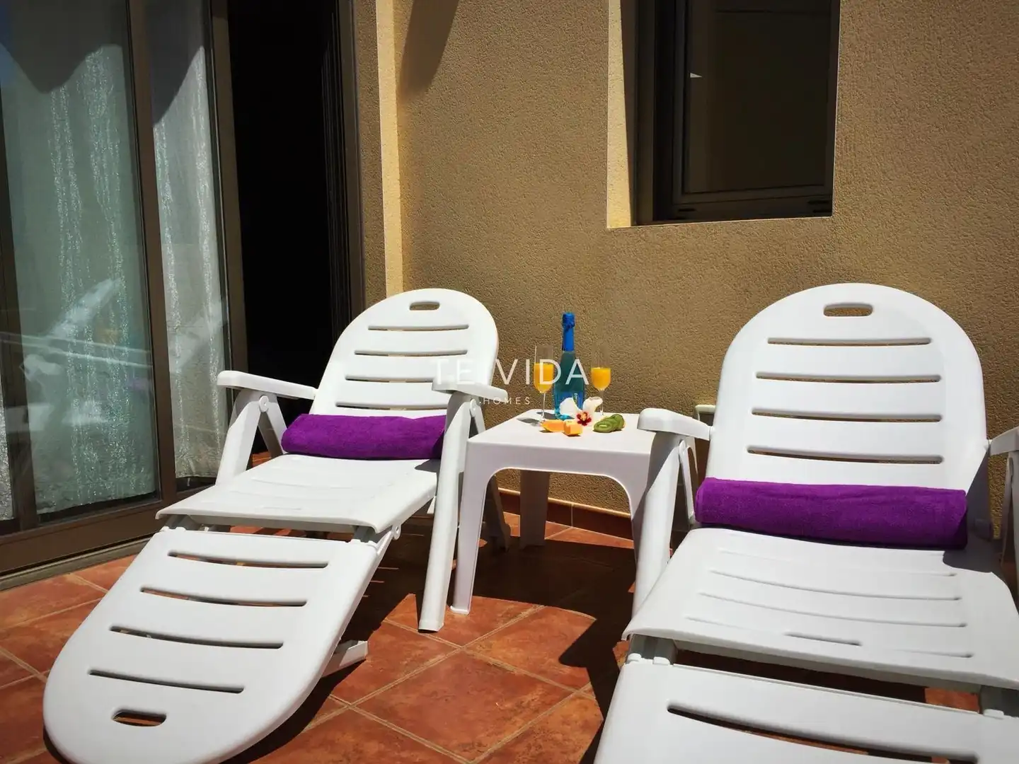 Terrace of Detached homes for sale in Granadilla de Abona  with Air Conditioner, Terrace and Swimming Pool