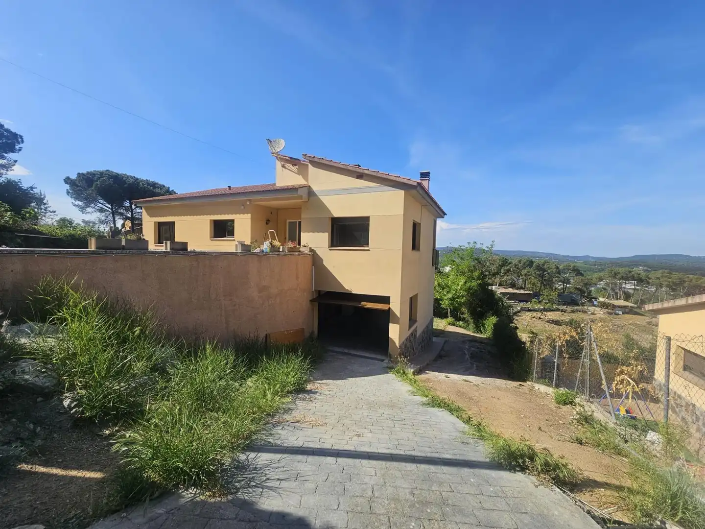 Vista exterior de Casa o xalet en venda en Fogars de la Selva amb Calefacció, Jardí privat i Terrassa