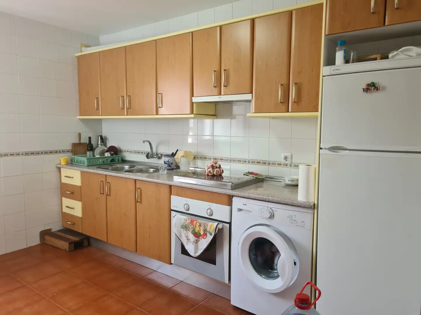 Cocina de Casa adosada en venta en Higuera de la Sierra con Aire acondicionado, Terraza y Trastero