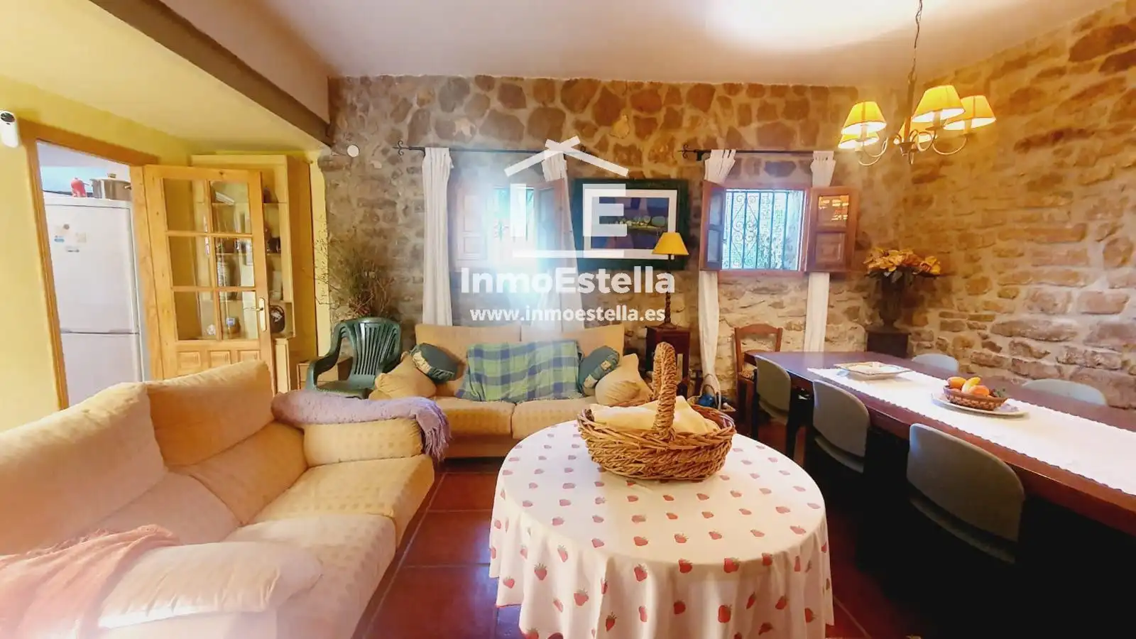 Sala de estar de Casa adosada en venta en Allo con Calefacción, Jardín privado y Terraza