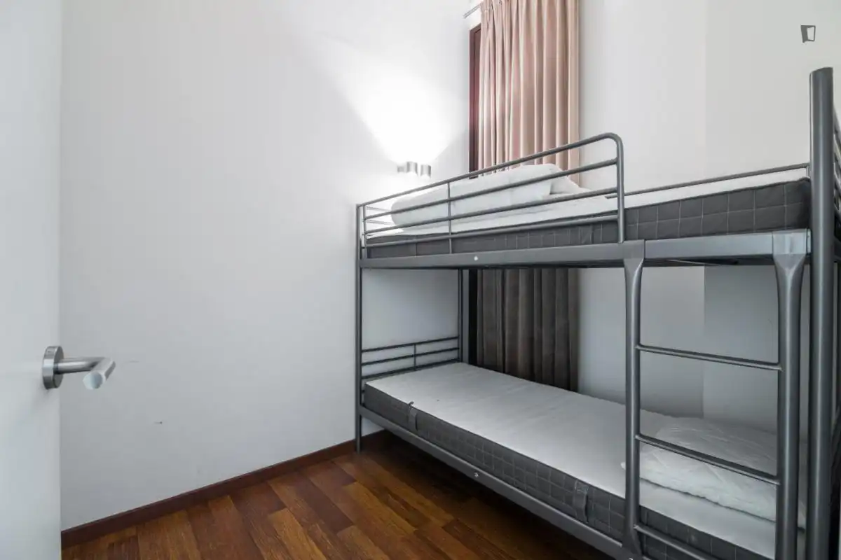 Schlafzimmer von Wohnungen zur Miete in Barcelona mit Klimaanlage, Heizung und Möbliert