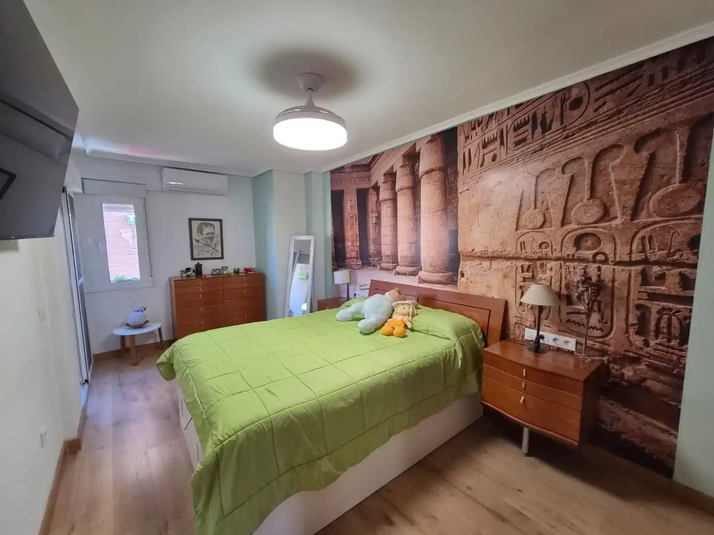 Schlafzimmer von Wohnung zur Miete in Águilas mit Klimaanlage und Balkon