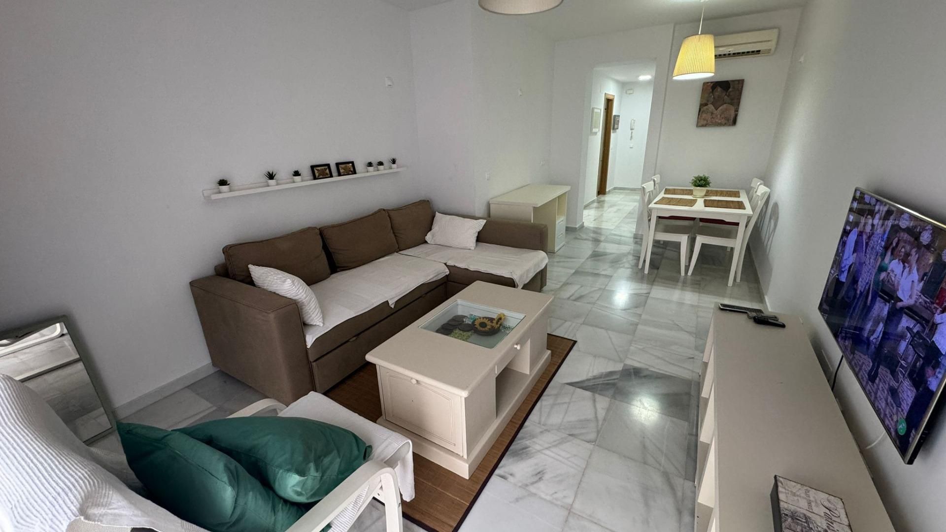 Living room of Flat for sale in Málaga Capital  with Air Conditioner and Terrace