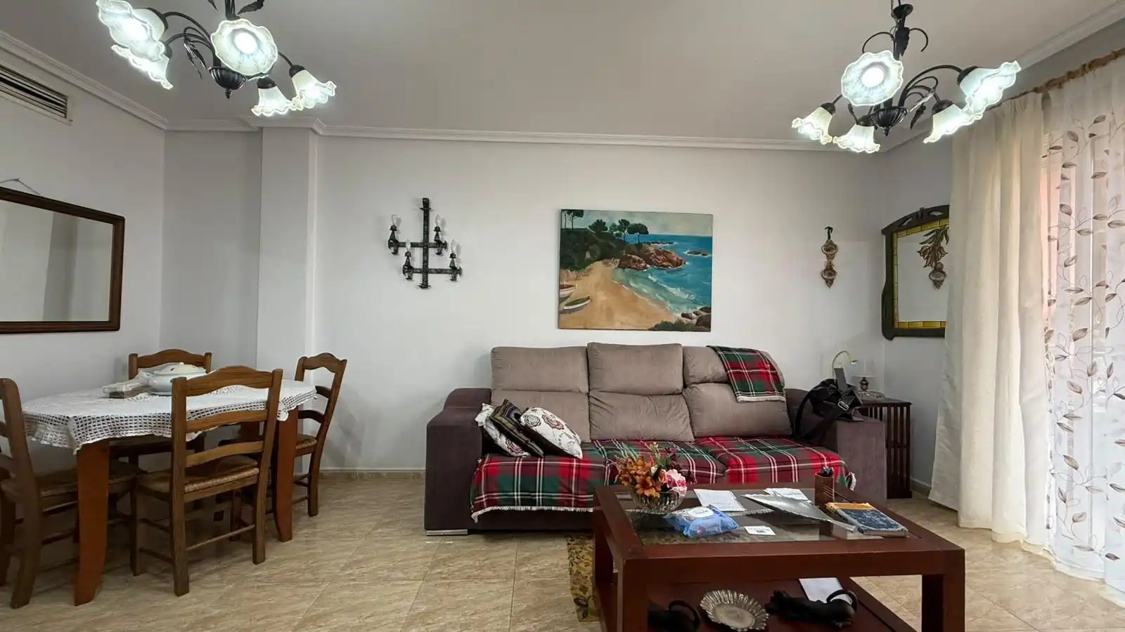 Sala d'estar de Pis en venda en Águilas amb Aire condicionat, Traster i Moblat