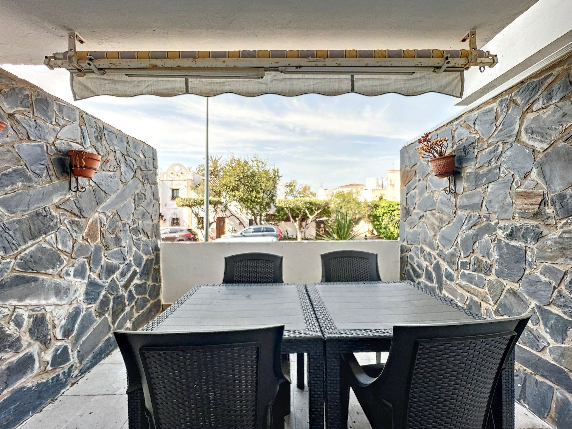 Terrace of Flat for sale in Empuriabrava  with Air Conditioner and Furnished