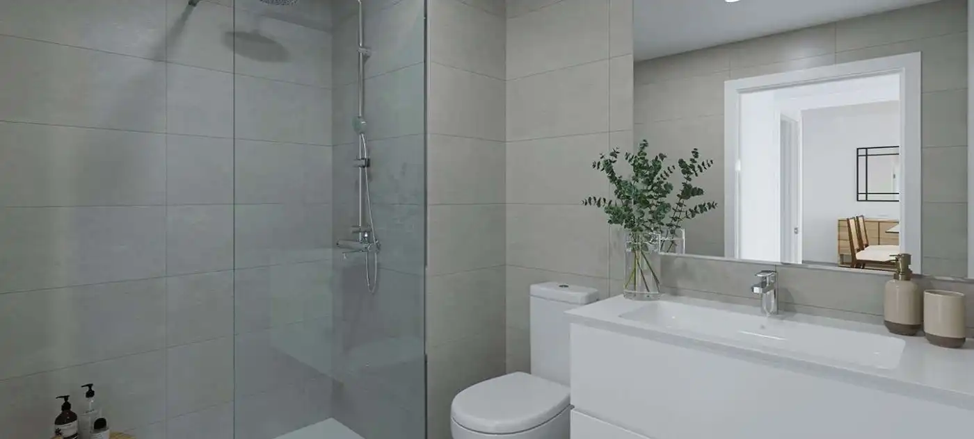 Baño de Apartamento en venta en Jávea / Xàbia con Piscina