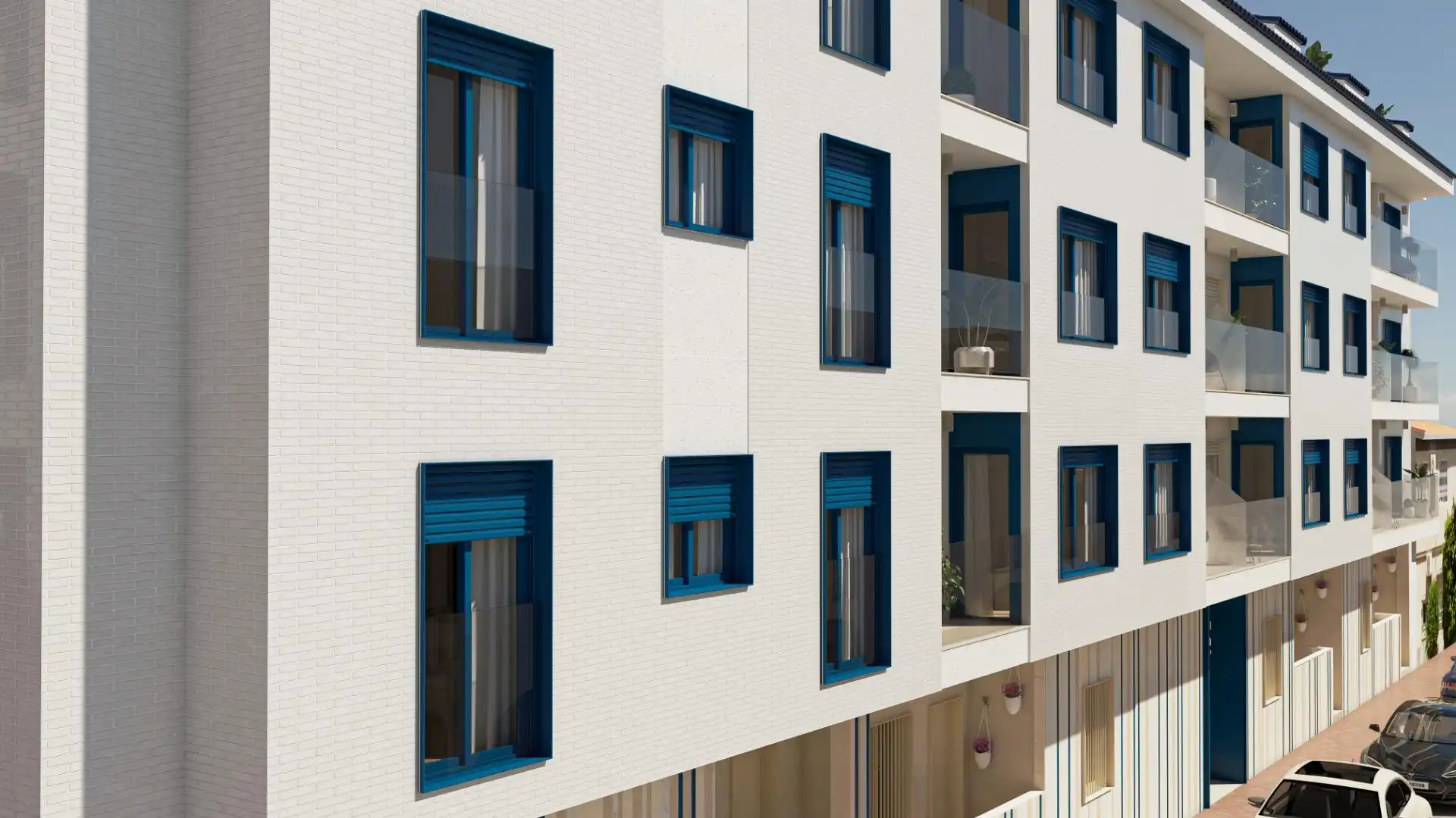 Vista exterior de Planta baja en venta en Murcia
