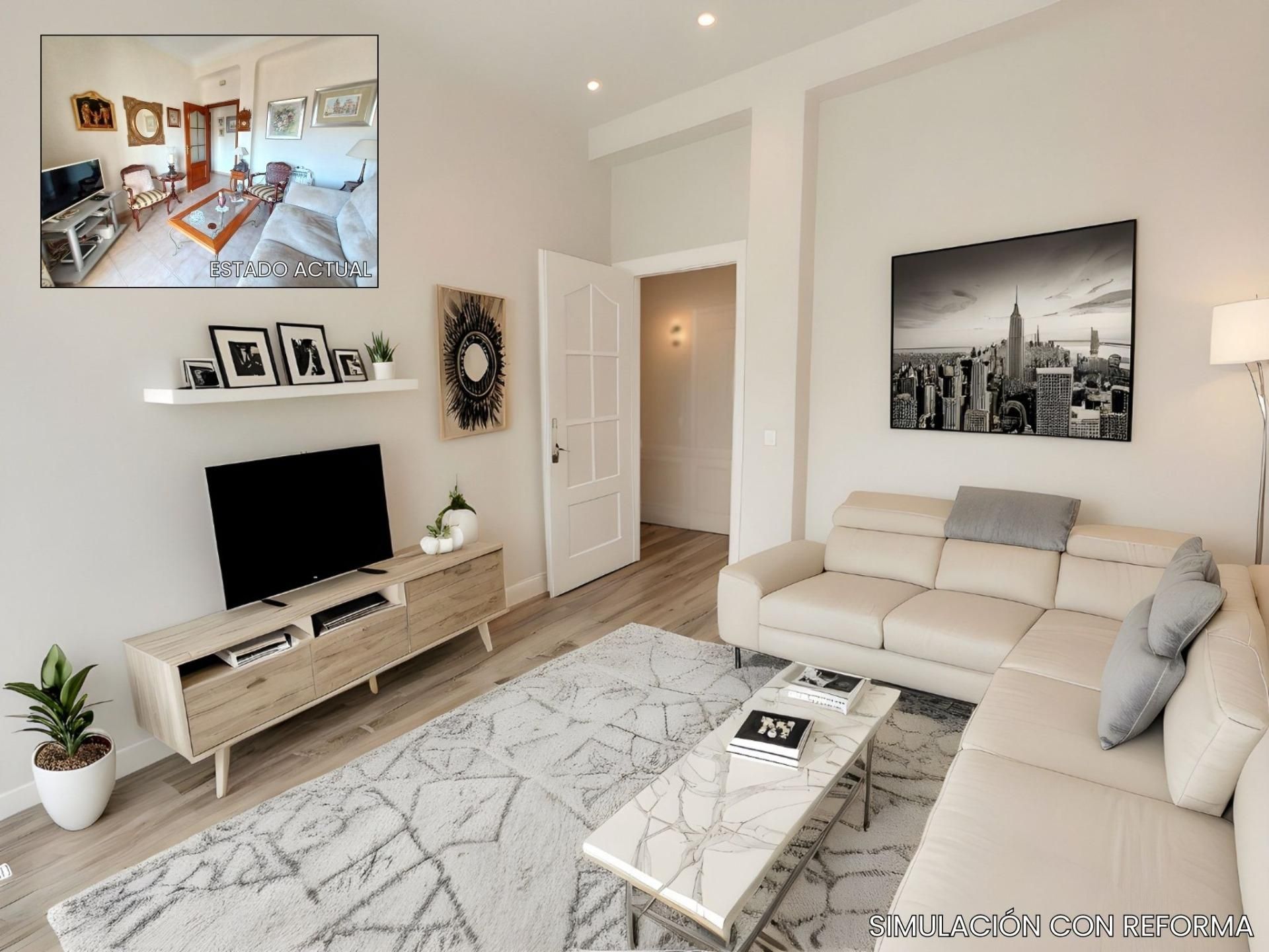 Living room of Flat for sale in  Murcia Capital  with Air Conditioner, Heating and Terrace