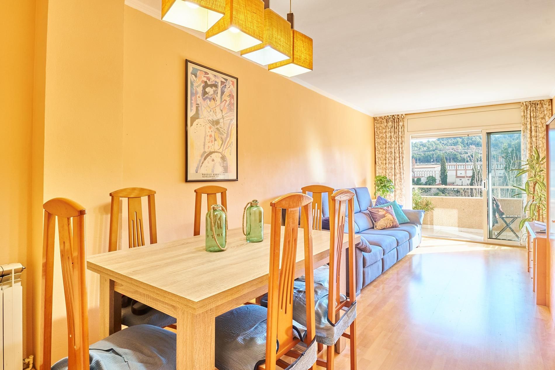 Dining room of Flat for sale in Sant Sadurní d'Anoia  with Parquet flooring and Terrace