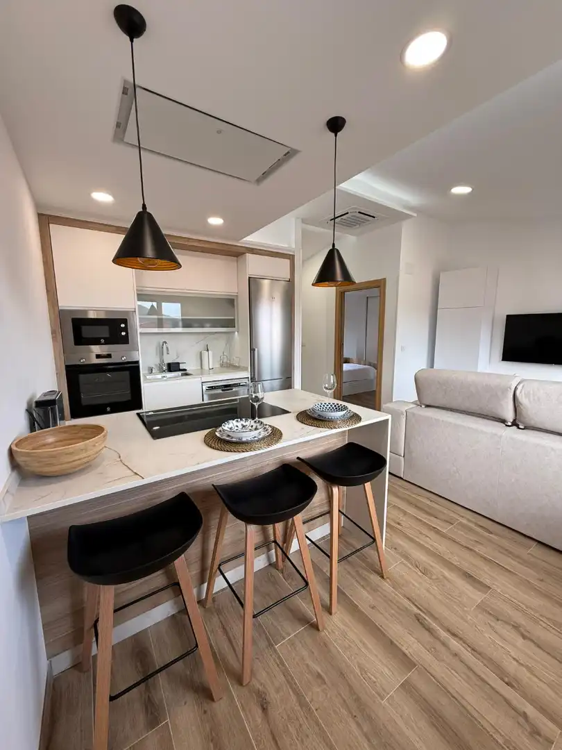 Kitchen of Flat for rent in Camariñas  with Heating, Parquet flooring and Furnished
