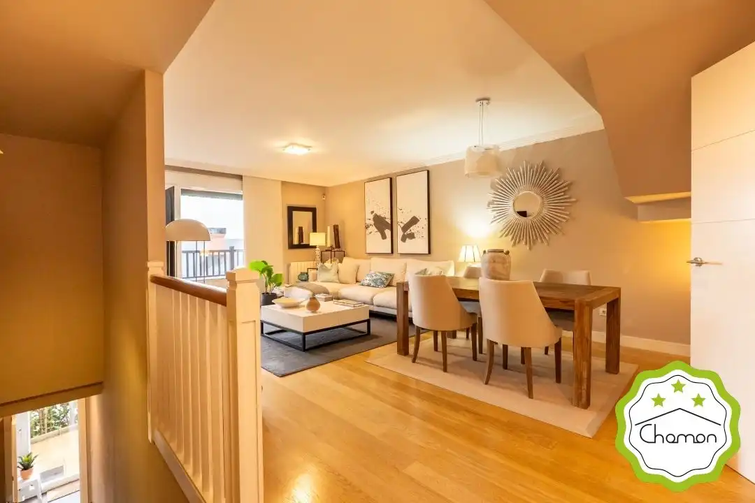 Sala de estar de Casa adosada en venta en Bilbao  con Calefacción, Jardín privado y Terraza