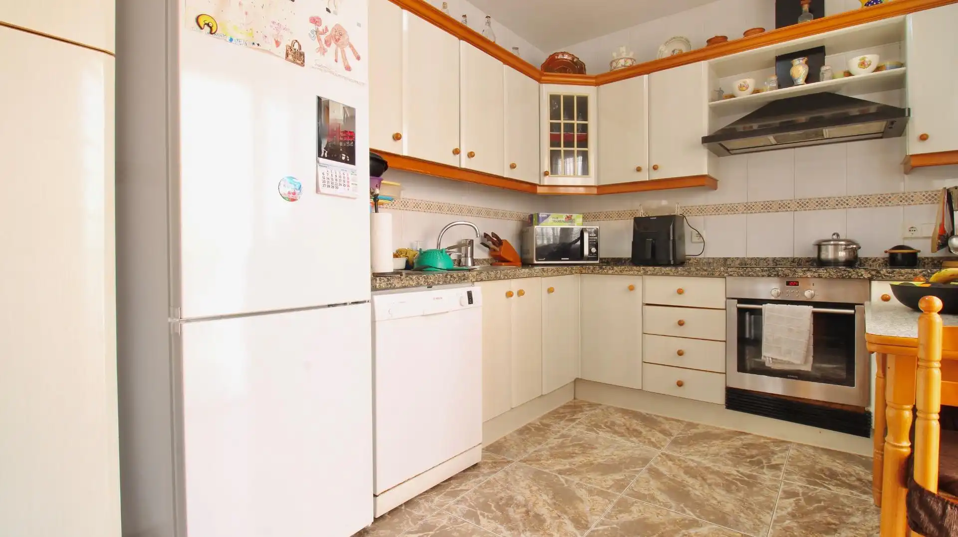 Cocina de Casa adosada en venta en Roquetas de Mar con Aire acondicionado, Terraza y Trastero