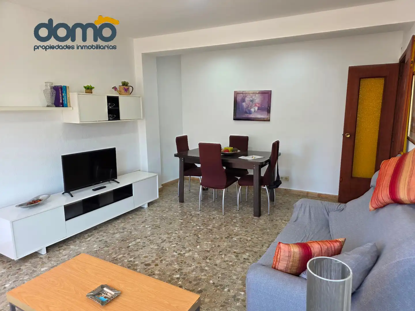 Wohnzimmer von Wohnung zum Verkauf in Almería mit Terrasse, Möbliert und Waschmaschine
