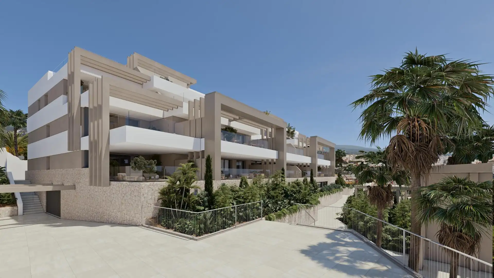 Vista exterior de Apartamento en venta en Estepona con Aire acondicionado, Jardín privado y Terraza