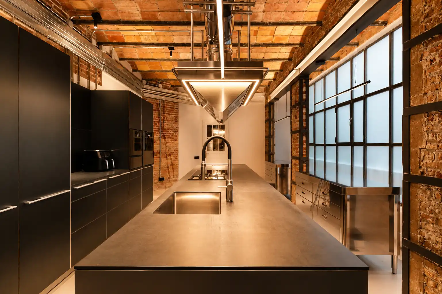 Cocina de Piso de alquiler en Barcelona con Aire acondicionado, Calefacción y Terraza