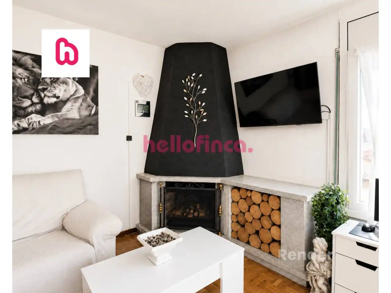 Sala de estar de Piso en venta en Puig-reig con Aire acondicionado, Calefacción y Parquet