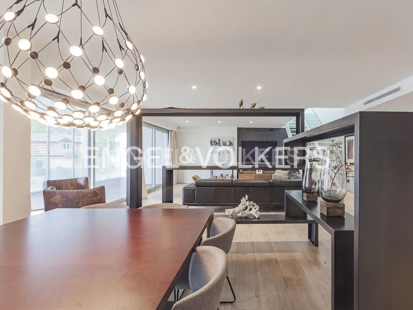 Dining room of Attic for sale in Sant Cugat del Vallès  with Air Conditioner, Heating and Private garden