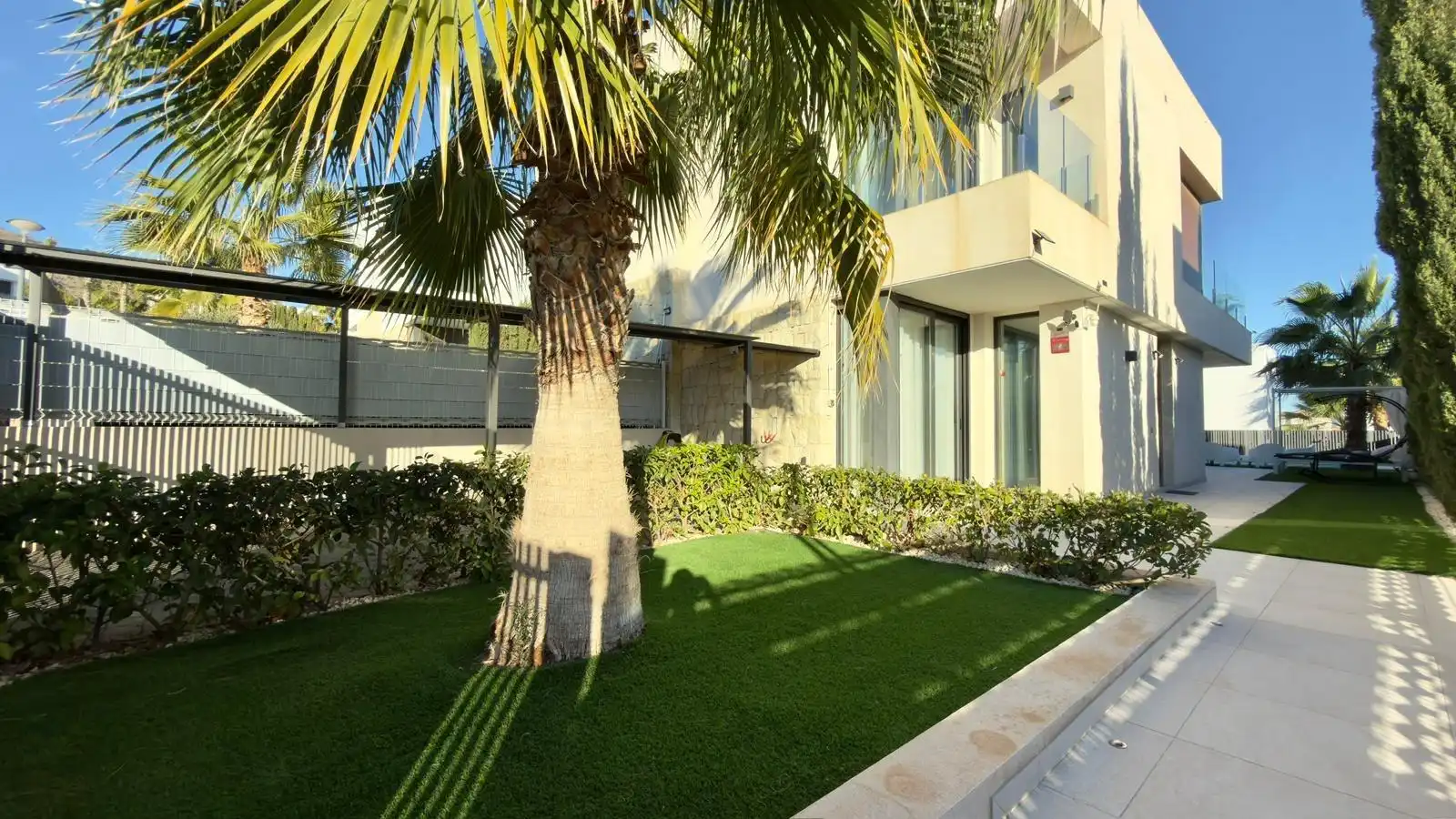 Terraza de Casa o chalet de alquiler en Finestrat con Aire acondicionado, Calefacción y Jardín privado