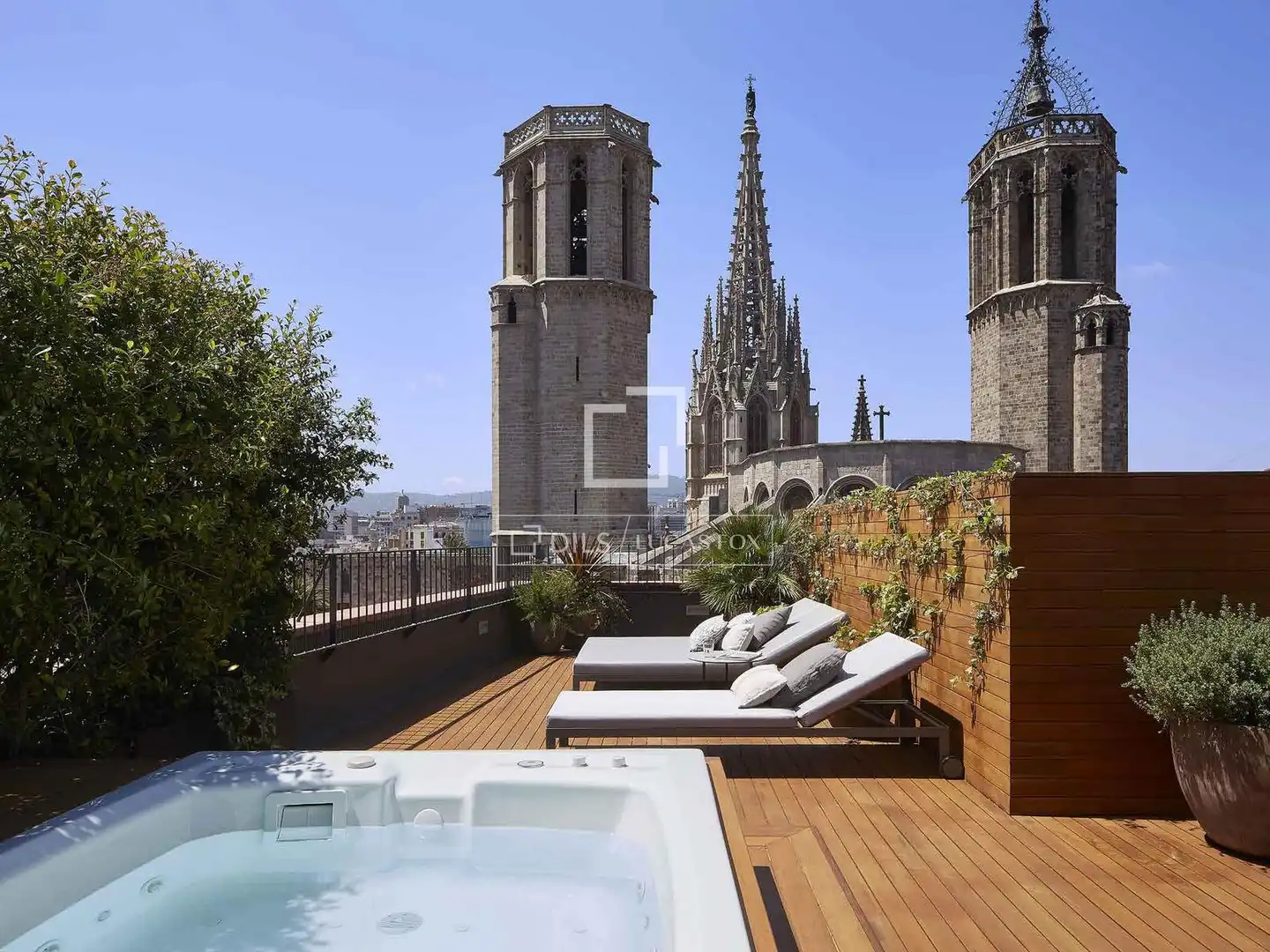 Terrasse von Dachboden zum Verkauf in Barcelona mit Klimaanlage, Heizung und Parkett