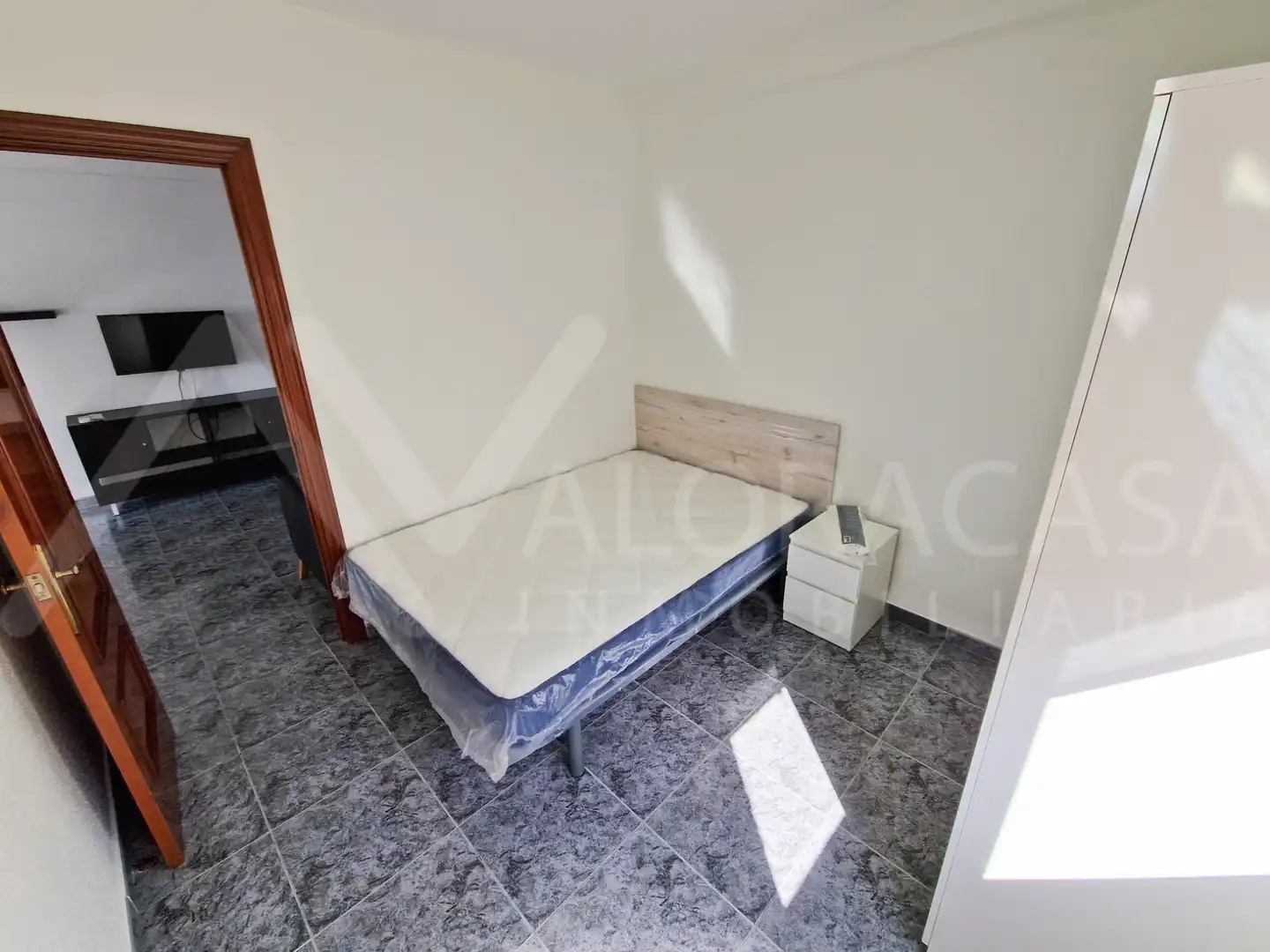 Bedroom of Flat for rent in Málaga  with Air Conditioner, Terrace and Furnished