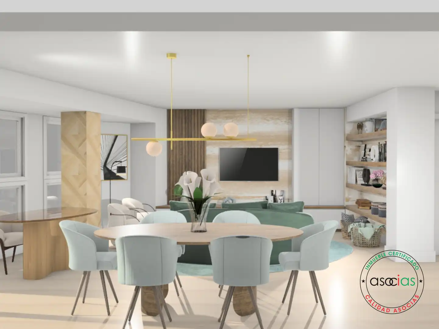 Sala d'estar de Pis en venda en Gijón  amb Calefacció, Parquet i Terrassa