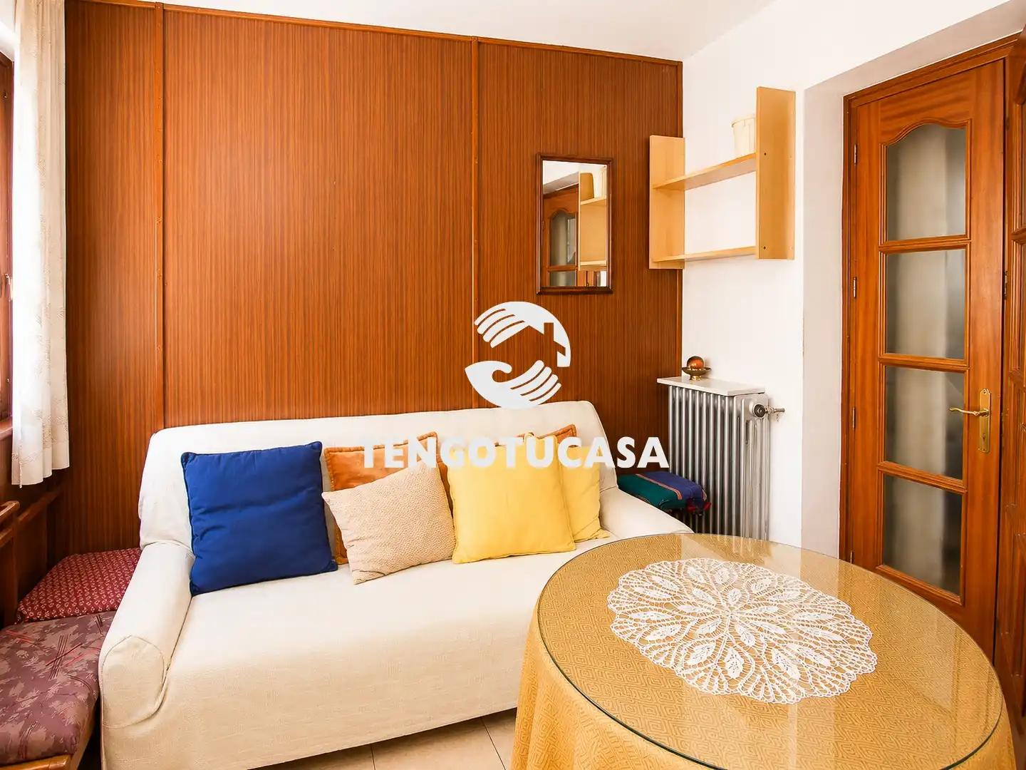 Living room of Attic for sale in Madrid  with Furnished