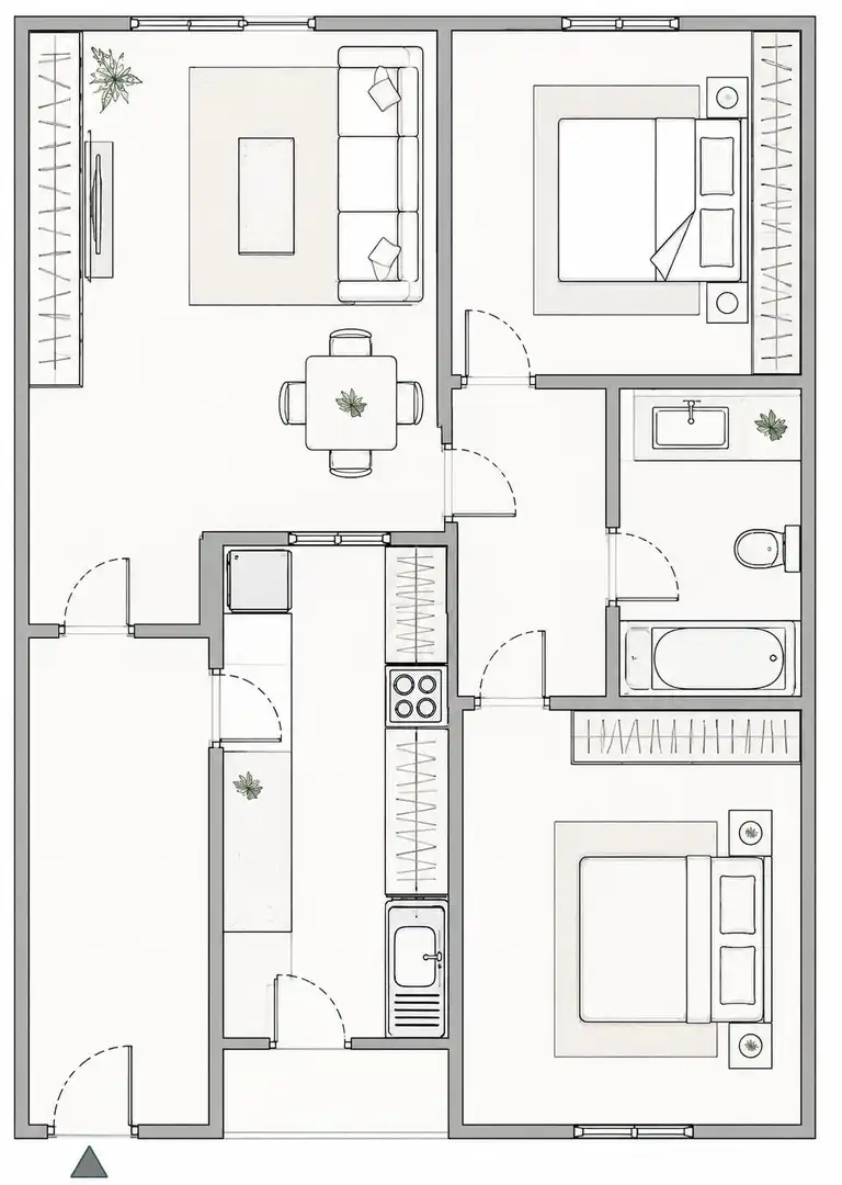 Flat for sale in Pulianas  with Air Conditioner and Balcony