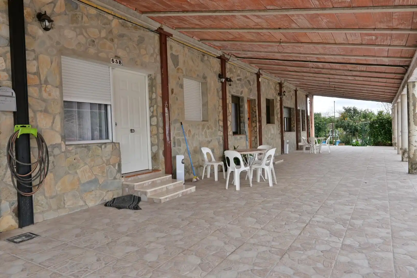Terrassa de Finca rústica en venda en Las Navas de la Concepción amb Jardí privat, Terrassa i Moblat