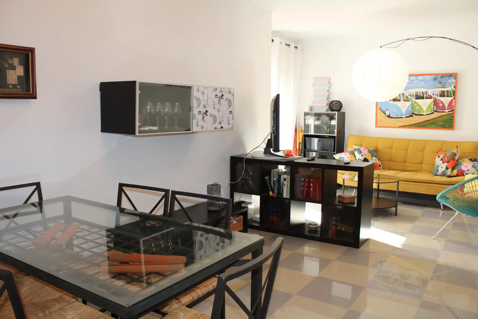 Sala de estar de Apartamento en venta en Roquetas de Mar con Aire acondicionado, Amueblado y Horno