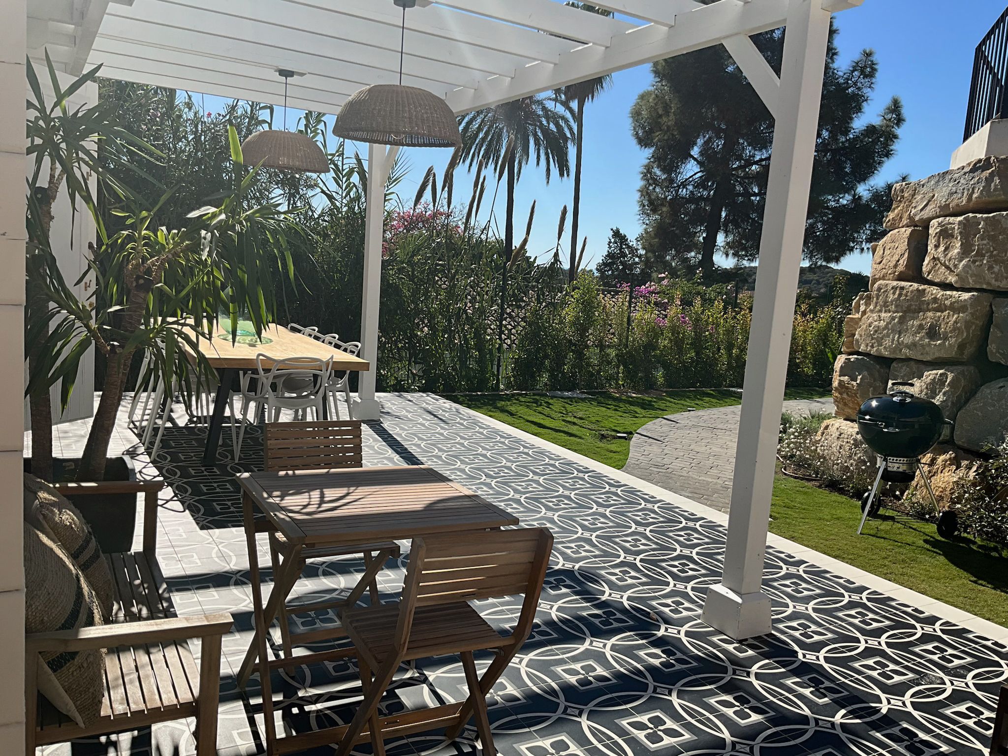 Terrace of House or chalet to rent in Benahavís  with Air Conditioner, Heating and Private garden