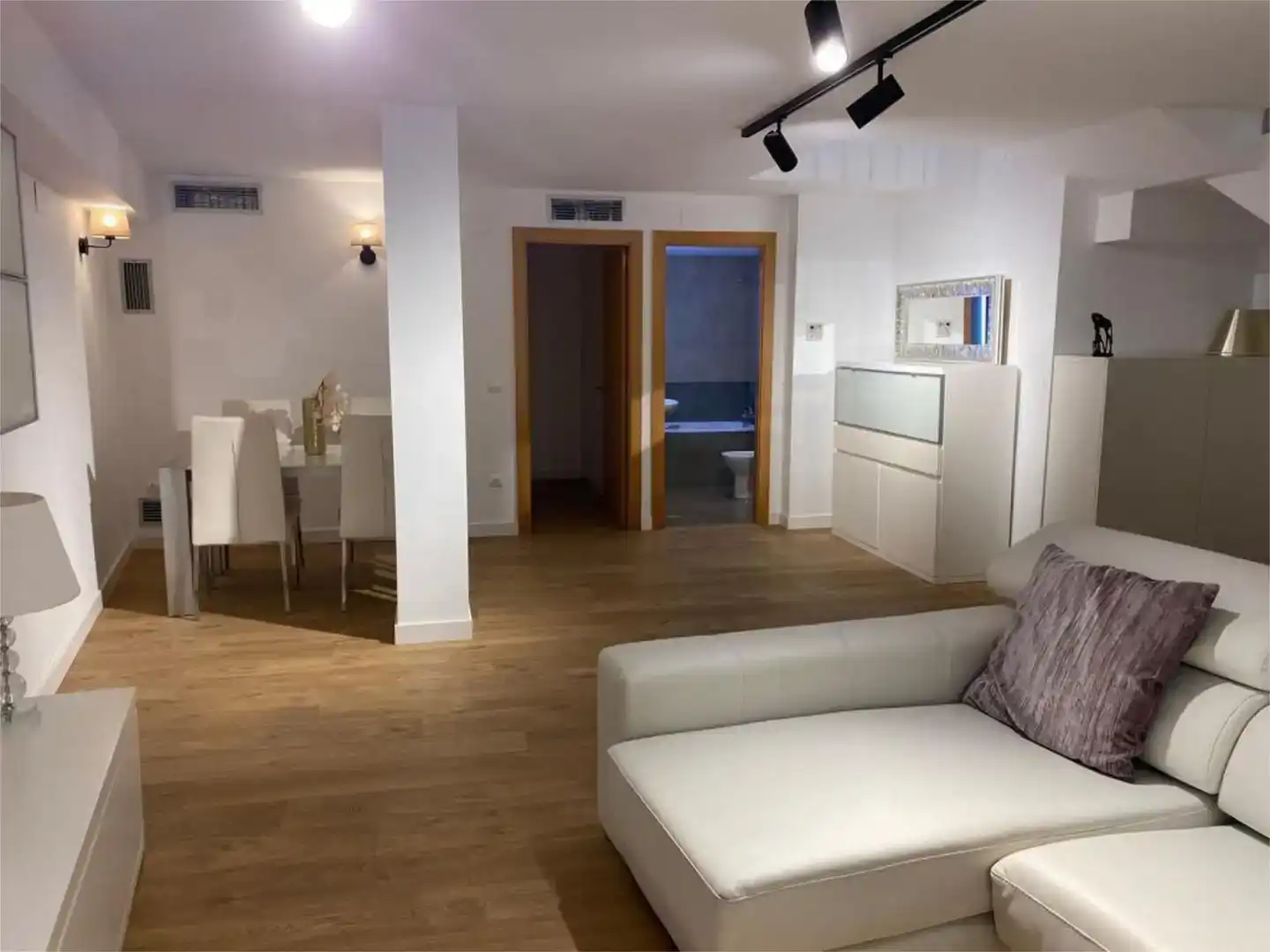 Living room of Flat for rent in Alella  with Air Conditioner