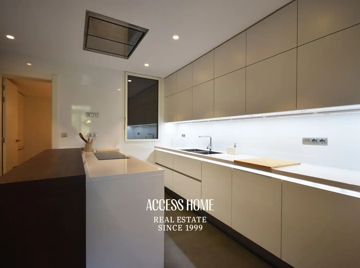 Cocina de Piso de alquiler en Barcelona con Aire acondicionado, Calefacción y Terraza