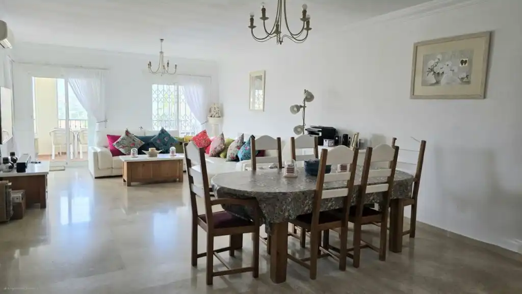 Esszimmer von Wohnungen zum Verkauf in Mijas mit Klimaanlage, Terrasse und Schwimmbad