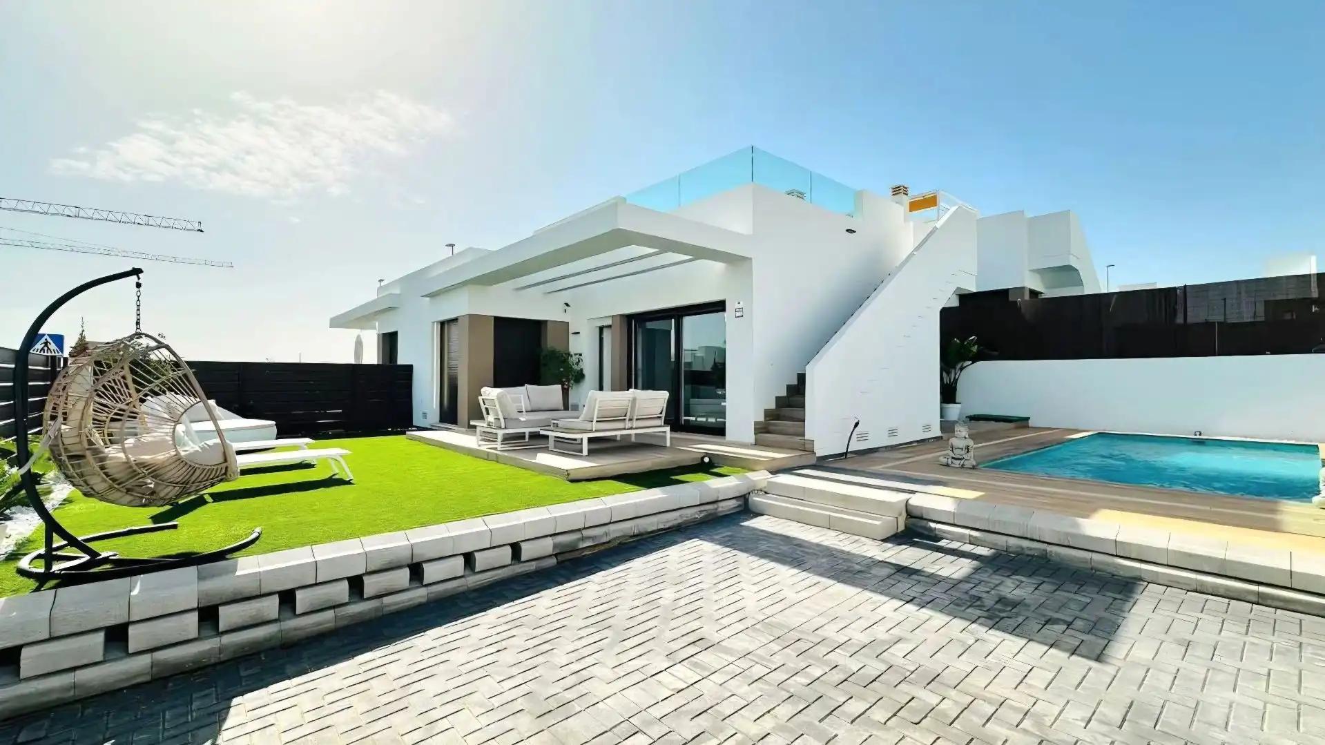 Terrace of Detached homes for sale in Orihuela  with Air Conditioner, Private garden and Terrace