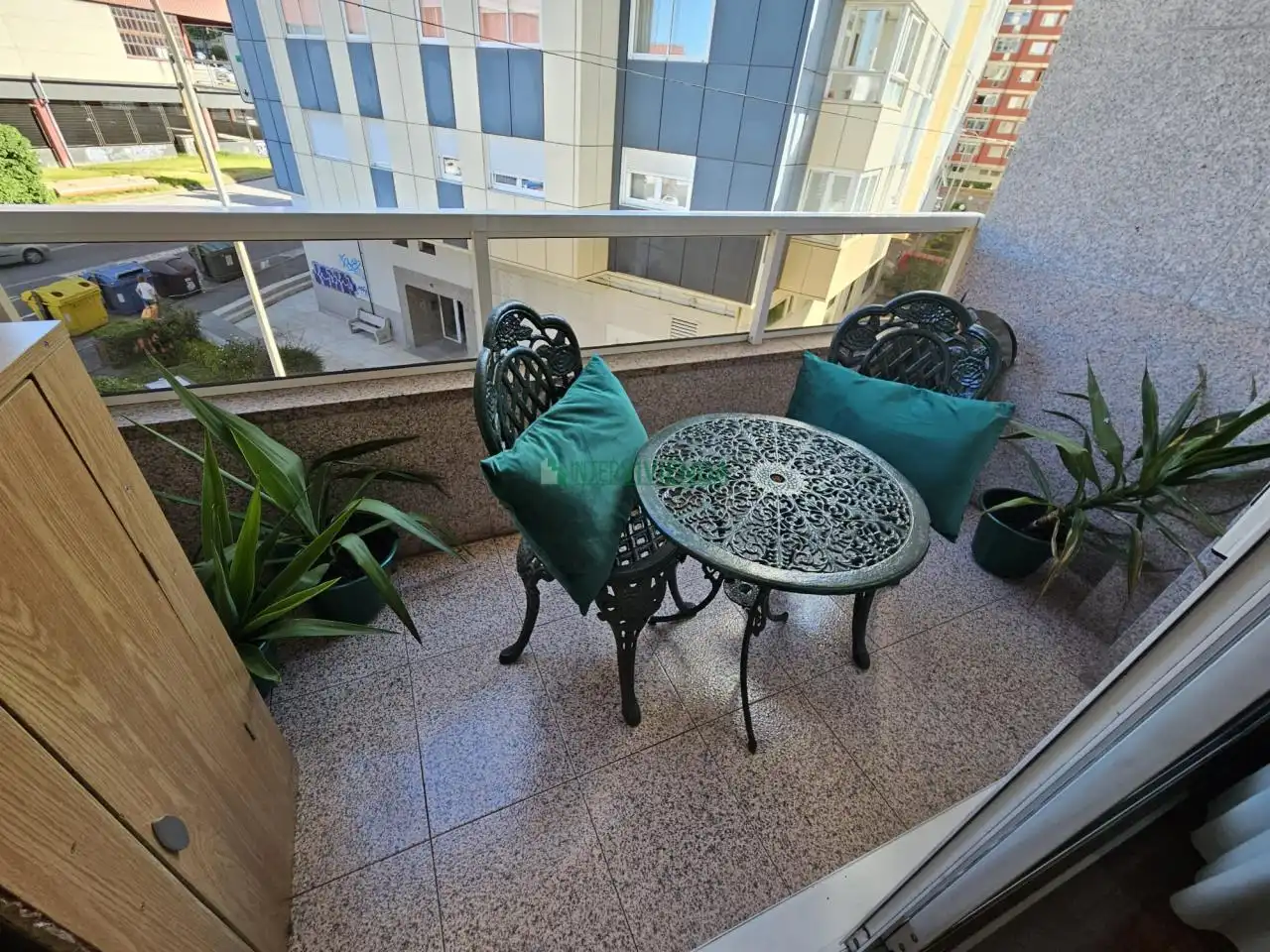 Terraza de Piso de alquiler en Vigo  con Calefacción, Parquet y Terraza