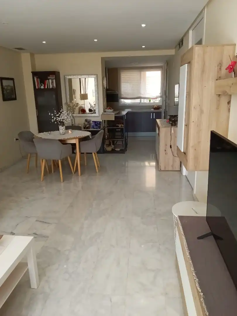 Kitchen of Flat for sale in Fuente Álamo de Murcia  with Air Conditioner, Heating and Private garden