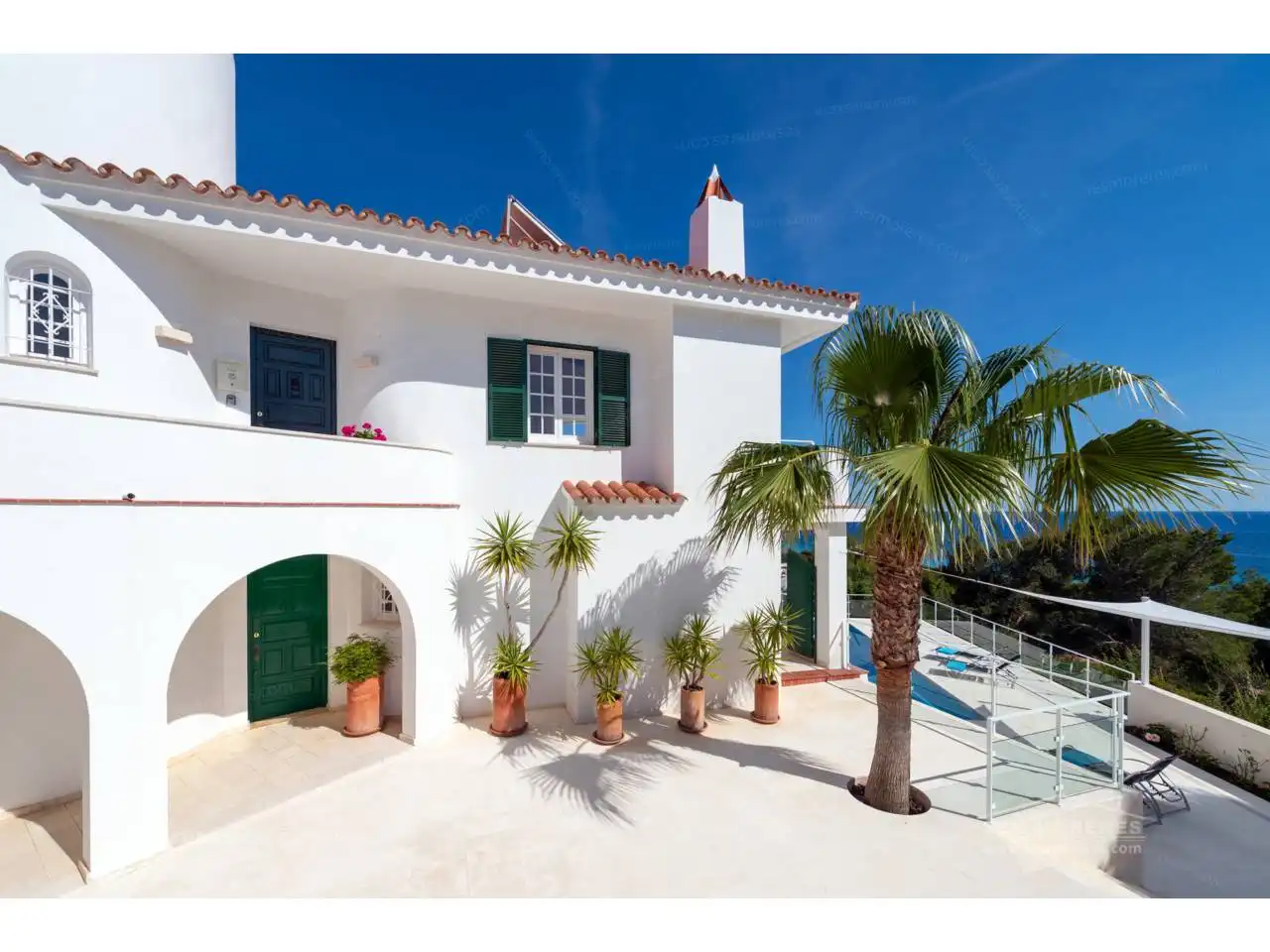 Vista exterior de Casa o chalet en venta en Es Migjorn Gran con Jardín privado, Terraza y Piscina
