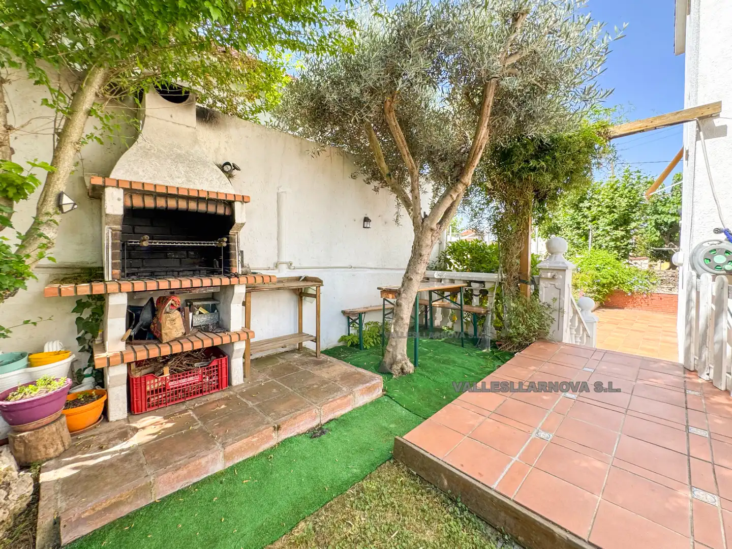 Garden of Houses for sale in Parets del Vallès  with Heating, Private garden and Parquet flooring