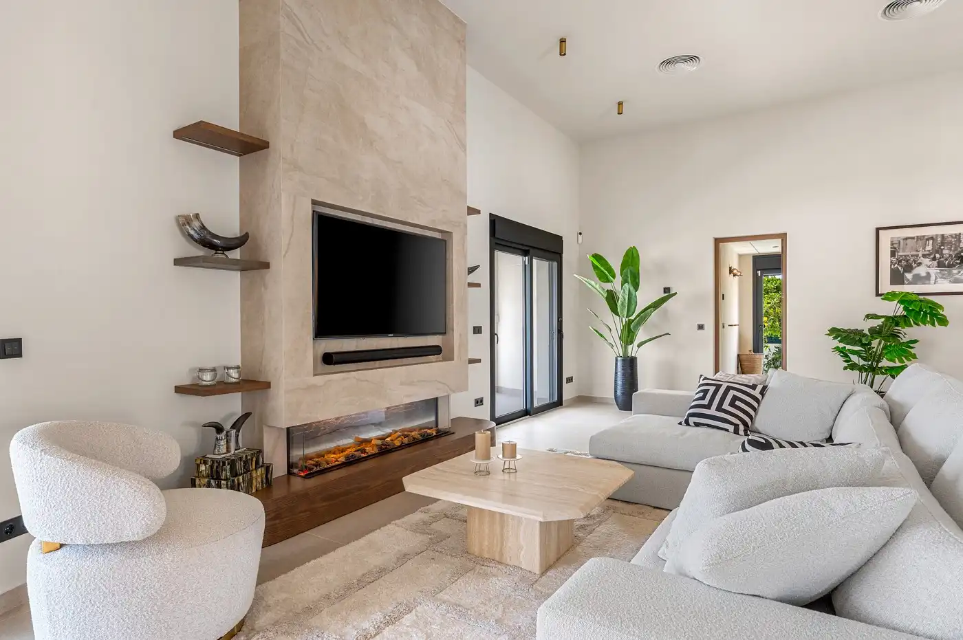 Sala de estar de Casa o chalet en venta en Benijófar con Aire acondicionado, Terraza y Piscina