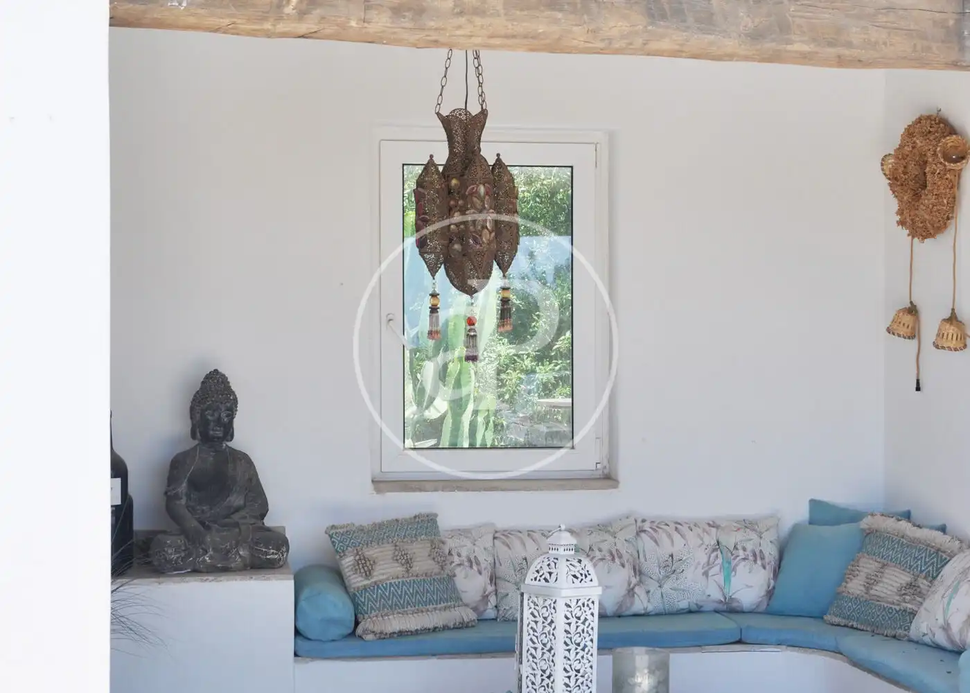 Sala d'estar de Casa o xalet en venda en Calvià amb Aire condicionat, Calefacció i Jardí privat