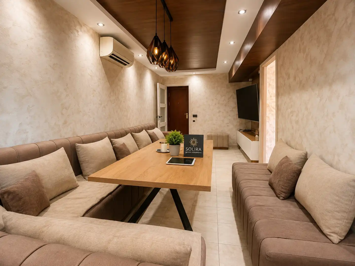 Living room of Flat for sale in Tarragona  with Air Conditioner, Heating and Parquet flooring