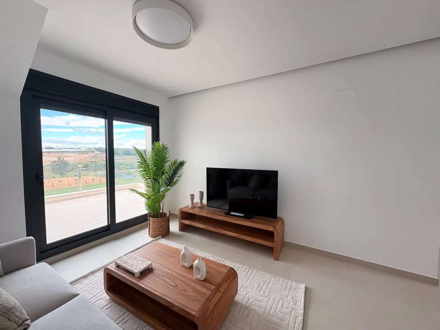 Living room of Flat for rent in Pilar de la Horadada  with Air Conditioner, Heating and Terrace