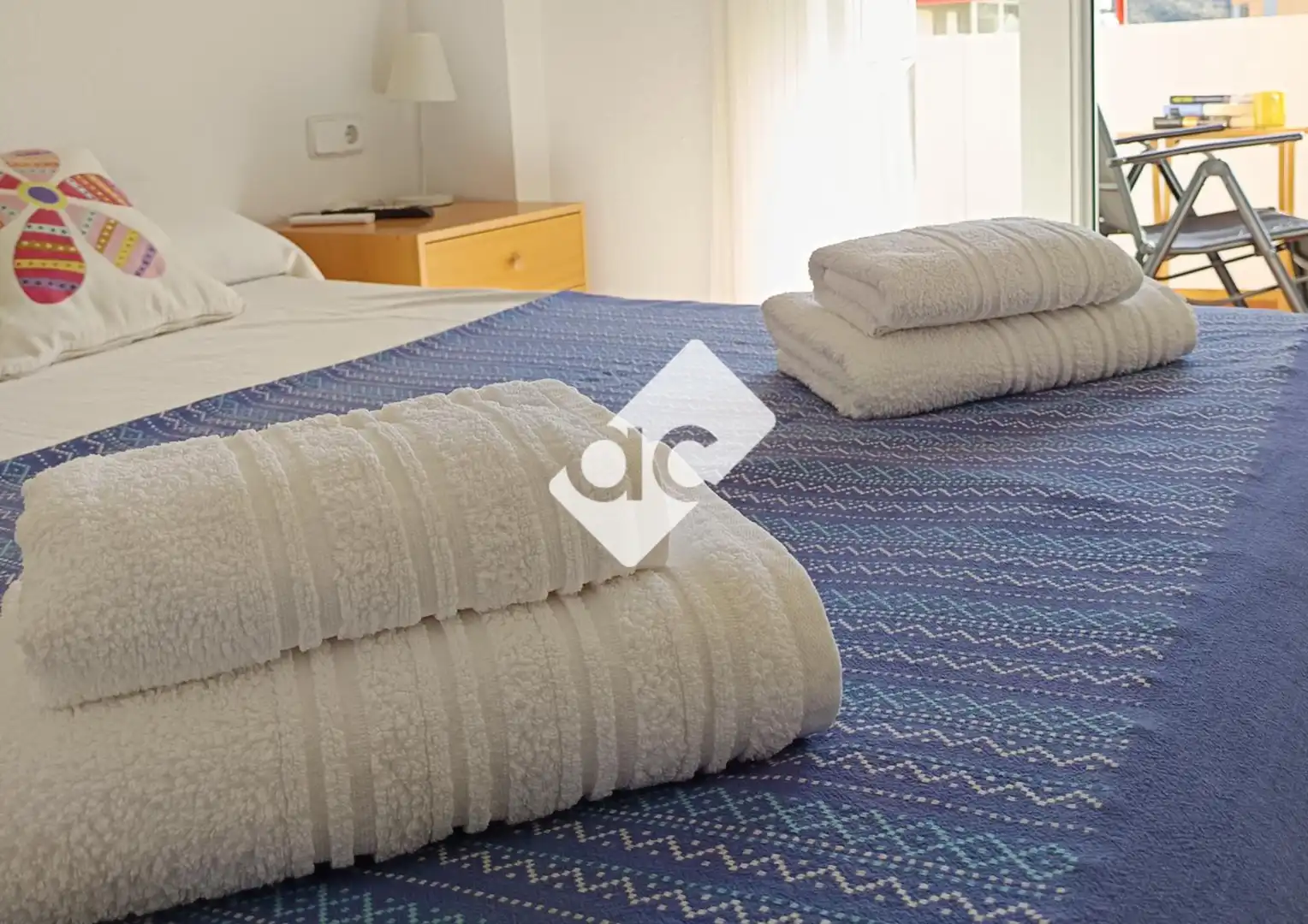Bedroom of Flat for rent in Cullera  with Air Conditioner, Heating and Furnished