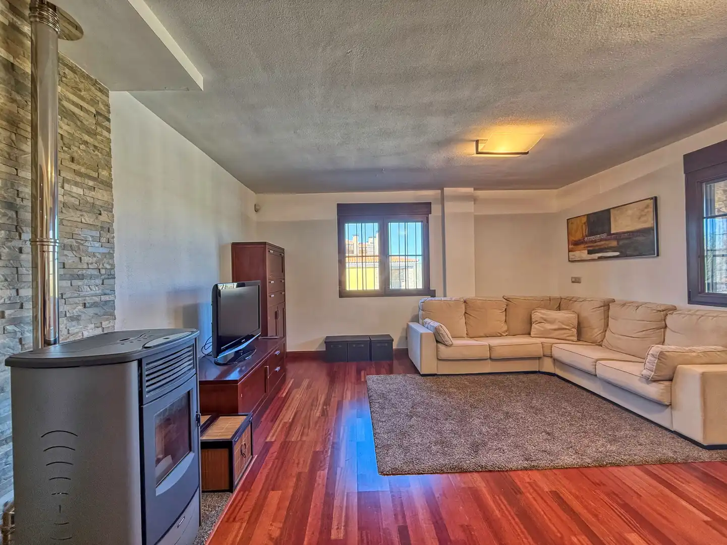 Living room of Flat for sale in Alcalá de la Selva  with Heating