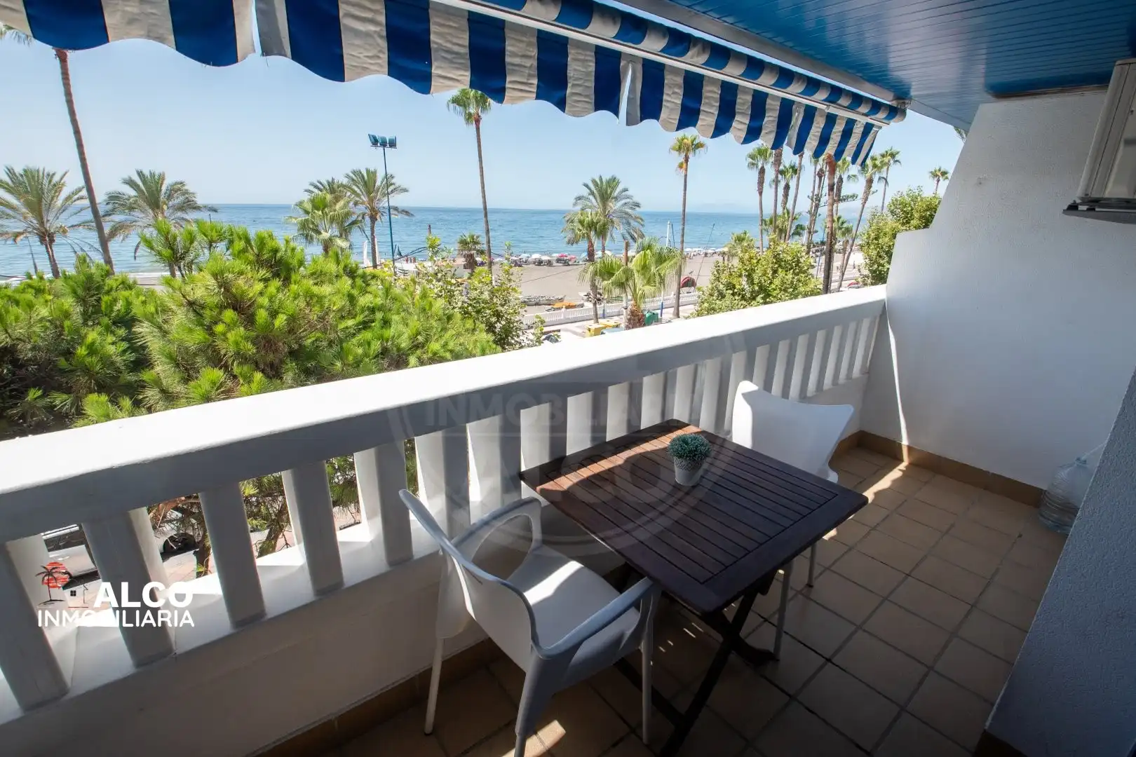 Terrasse von Wohnung zur Miete in Torrox mit Klimaanlage