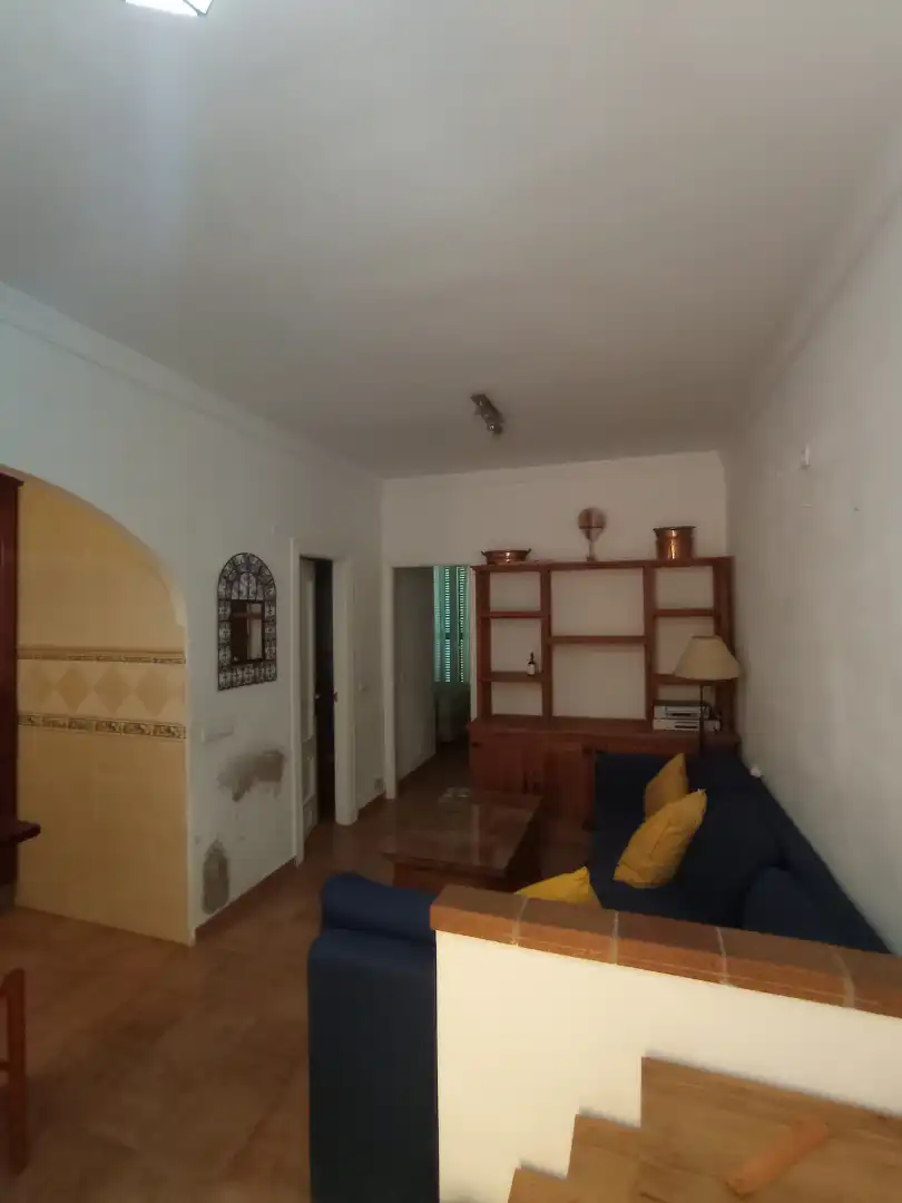 Sala d'estar de Apartament de lloguer en Málaga amb Aire condicionat, Terrassa i Moblat