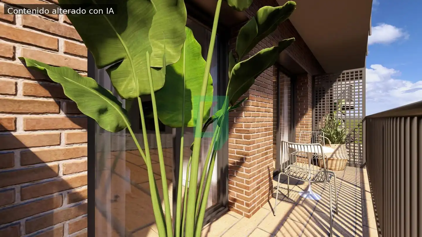 Terrasse von Erdgeschoss zum Verkauf in Badalona mit Klimaanlage und Terrasse